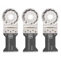 FEIN Oscillating Tool Blade: 1 1/8 in Blade Wd, 3 13/16 in Overall Lg, Precision Cutting, 3 PK (MPN 63502126270)
