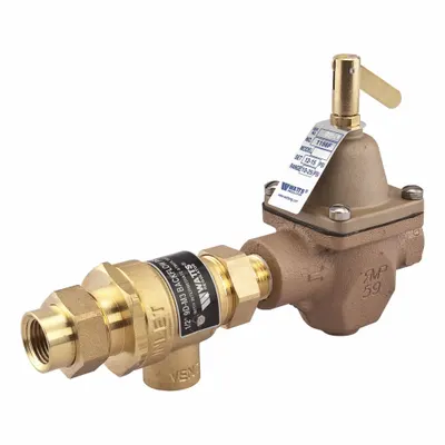 Watts Boiler Feed Valve: FNPT x FNPT, Bronze, 212°F Max. Op Temp, 5 1/4 in Overall Ht - Standard Capacity Water Pressure Regulators