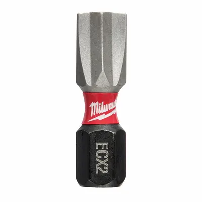 MILWAUKEE Insert Bit: Insert Bit, Imperial, #2 Bit Industry Size, Std, 1 in Overall Lg - ECX Bits