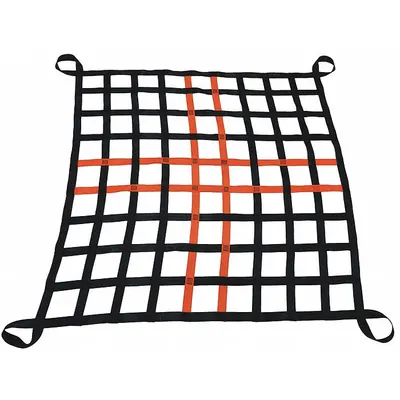 US NETTING Cargo Lifting Net: Loop, 4,500 lb Working Load Limit, 4 Attachment Points - Cargo Lifting Nets