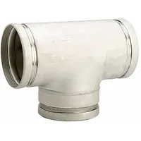 This grooved pipe tee is made from A536 65-45-12 stainless steel with an EPDM gasket, sized 2-1/2 in x 2-1/2 in x 2-1/2 in. It has a maximum operating pressure of 300 psi and is cULus Listed. Used in commercial and industrial piping systems for branch-line connections
