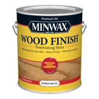 This interior oil-based wood stain in Ipswich Pine color provides a semi-transparent finish that enhances the natural grain of wood. Suitable for use on furniture, trim, and cabinetry, it is packaged in a 1-gallon container