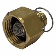 Swivel garden hose accessory constructed from steel, brass, and rubber. Designed to connect between hose and spray gun, allowing 360-degree rotation to reduce kinking and tangling during pressure washing or general watering. Compatible with MI-T-M model CD-2003-3MHH.