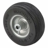 APPROVED VENDOR Flat-Free Wheel: 8 3/8 in Wheel Dia., 2 in Wheel Wd, Polyurethane, 2 1/4 in Hub Lg