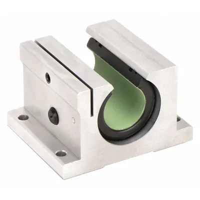 THOMSON Linear Pillow Block Bearing: Single, Self-Aligning, 3/8 in Inside Dia - Closed Self-Aligning Pillow Block Linear Plain Bearings