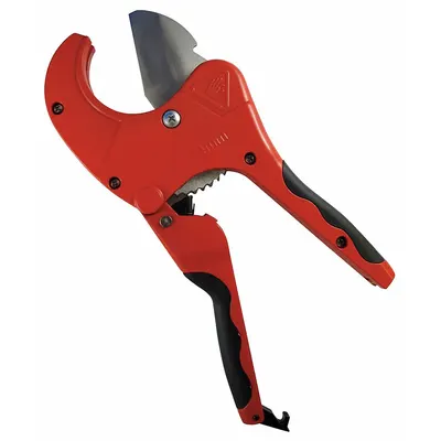 SUPERIOR TOOL Pipe Cutter: 2 in – 2 1/2 in OD Cutting Capacity, Ratcheting Shear - Plastic Tubing & Hose Cutters