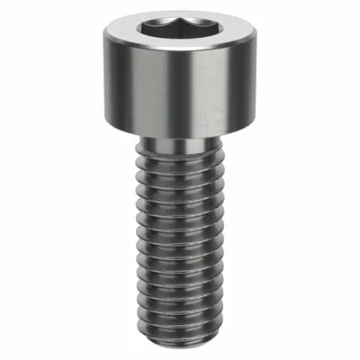 AMPG Socket Head Cap Screw: 3/8"-16 Thread Size, 1 in Lg, Std, Plain, Stainless Steel - Inch System Standard Socket Head Cap Screws