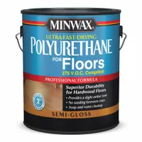 MINWAX Finish: Varnish, Interior, Water, 1 gal Container Size, Wood, Satin, Clear, Clear (MPN 140030000)