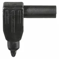Banana Plug: CAT III 1000V, 1 1/4 in Lg, Brass, Lucel, 1,000 V Max Volt, 20 A Max Current, Black (MPN 6729-0)