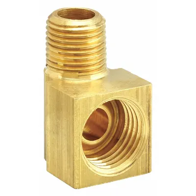 WEATHERHEAD Flared Fitting Elbow: 3/8 in OD x 1/4 in Pipe Fitting Size, Threaded - Standard Brass Inverted Flare Tube Fittings