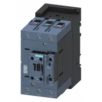 This Siemens non-reversing IEC contactor features 3 poles and 3 normally open contacts, rated for 96 A with a 208V AC coil. It does not include integrated surge suppression. Typical applications include switching motors, conveyors, pumps, and compressors in industrial control systems