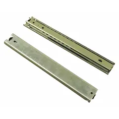 These WESTWARD drawer slides are ball bearing type slides for cabinet drawers. Mounting hardware is not included. Compatible with manufacturer model number BCE-261071-01A. Suitable for use in tool chests, storage cabinets, and workbenches requiring smooth drawer extension and retraction.