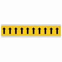 Symbol Label: 1 in Character Ht, Indoor/Outdoor, Non-Reflective, Gothic, Black, Arrow, Black, 10 PK (MPN 1530-ARO)