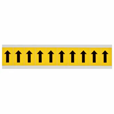 BRADY Symbol Label: 1 in Character Ht, Indoor/Outdoor, Non-Reflective, Gothic - Permanent Letters & Numbers
