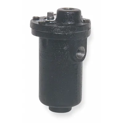 BELL & GOSSETT Air Vent: Angle/In-line, Top Port, 3/4 in FNPT, For Water, Cast Iron Body - Vertical-Discharge Air Vents