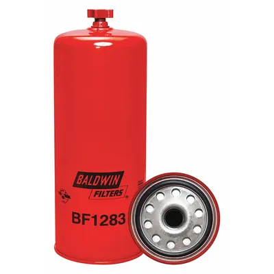 BALDWIN FILTERS Fuel Filter: Spin-On, 4 5/16 in Outside Dia, 1"-14 Thread Size, Cellulose - Spin-On Fuel Filters
