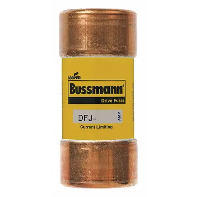 BUSSMANN Fuse: DFJ Series, Class J, Cylindrical Body, Fast-Acting, 1 A, 600 V AC - Fast-Acting Cylindrical Fuses