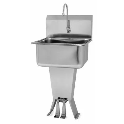 SANI-LAV 521L One-Station Freestanding Hand Sink with Faucet - One-Station Freestanding Hand Sinks with Faucets