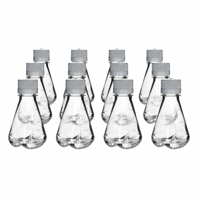 OEM PETG Erlenmeyer Flask, 250 mL, Sterile - Plastic Erlenmeyer Flasks