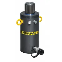 ENERPAC Hydraulic Ram: Single Acting, 50 ton Nominal Capacity, 2 in Nominal Stroke Lg, Steel (MPN HCG502)