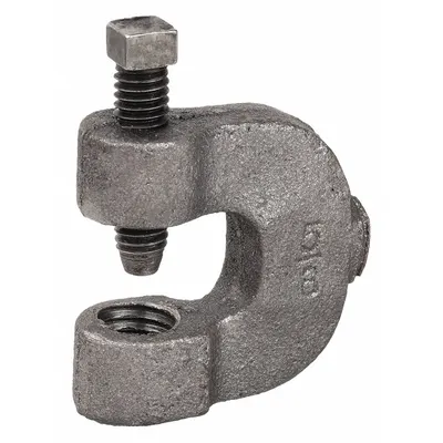 ANVIL Beam Clamp: Malleable Iron, 440 lb Load Capacity, For 5/8 in Threaded Rod - C-Clamp Style Beam Clamps