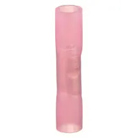 VELVAC Butt Splice Connector: Pink, Nylon with Heat Shrink, For Wire Size 8 AWG – 8 AWG, 600 V (MPN 055068-10)