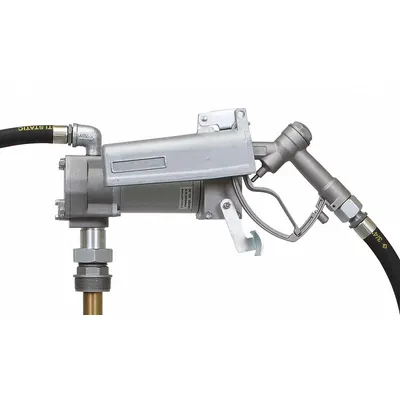 Dayton Electric Drum Pump: 12 V DC, 1/7 hp HP, 20 gpm Max. Flow Rate, Pump with Hose & Nozzle - Bung-Mount DC-Powered Fuel Transfer Pumps