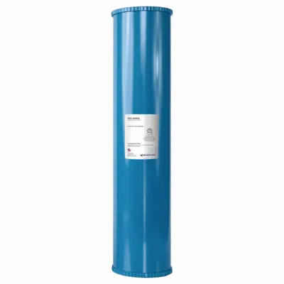 RESINTECH Carbon/KDF 85 Cartridge: Bacteria/Chlorine/Metals/Organic Contamination, AGC40C/KDF85 - Water Purification Cartridges & Filters