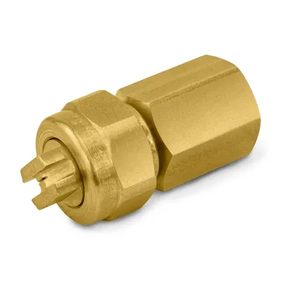 Euspray Round jet nozzle type MC3 1/2M index 100 angle 0° brass - Spray Nozzles