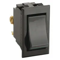 CARLING TECHNOLOGIES Rocker Switch: Series TIG, 2 Positions, DPST, On/Off, 3/4 hp @125 to 250V AC (MPN TIGK54-6S-BL-NBL)