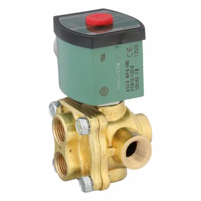 REDHAT Solenoid Valve: 4-Way, 3/8 in Pipe Size, 120V AC, Watertight/Without Junction Box - 4-Way/2-Position, Configurable Solenoid Valves