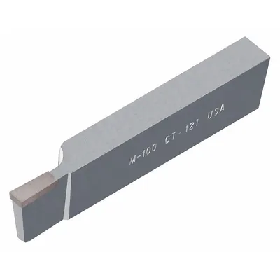 MICRO 100 Single-Point Tool Bit: CT Tool Bit Style, 1/2 in Shank Wd, 1 in Shank Ht - Brazed-Tip Lathe Tool Bits