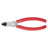 Diagonal Cutting Plier: Flush, Straight, 1 in Jaw Lg, 1/2 in Jaw Wd, 7 in Overall Lg, Tether Ready (MPN 48-22-6107)
