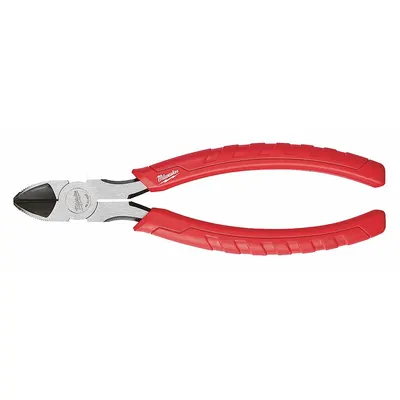 MILWAUKEE Diagonal Cutting Plier: Flush, Straight, 1 in Jaw Lg, 1/2 in Jaw Wd, 7 in Overall Lg - Flush-Cut Diagonal-Cutting Pliers