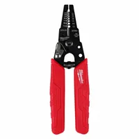 Wire Stripper/Cutter: 10 AWG to 22 AWG, 1 15/16 in Overall Lg, Rounded Edge Blade, Cut/Strip (MPN 48-22-3044)