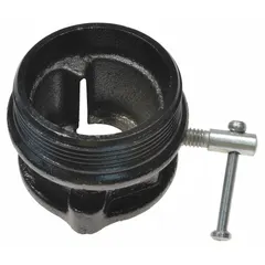 This bung adapter is designed for use in industrial fluid transfer or venting applications. It is compatible with manufacturer model number 4VCR2. The adapter enables secure attachment of bungs to drums or tanks.