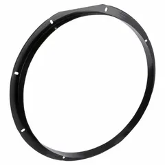 This steel companion flange is designed for use with 18-inch fan diameter tubeaxial fans. It includes predrilled mounting holes with a 3/8-inch hole diameter for installation. The flange provides a rigid connection between the fan and ductwork, ensuring proper airflow alignment in ventilation systems.