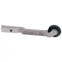 DYNABRADE Contact Arm: 1/4 in Belt Wd, 12 in Belt Lg, Mini-Dynafile Series, 1 in Wheel Dia, Radiused (MPN 15028)