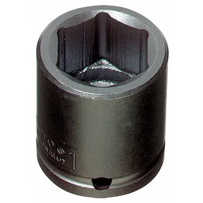 PROTO Impact Socket: 1/2 in Drive Size, SAE, 1 in Socket Size, 6-Point, Std - 1/2" Drive Impact Sockets