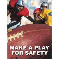 Safety Poster: 22 in x 17 in Nominal Sign Size, Clear Film Laminate, English, Plastic, Brown (MPN SP124506L)