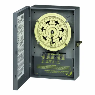INTERMATIC Electromechanical Timer: 7 day, 120V AC, DPDT - Electromechanical Timer Switches