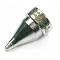 Round desoldering nozzle with 1.5 mm width, compatible with Hakko FR-301, 4101, 4102, 4103, and 4104 desoldering guns. Used for removing molten solder from through-hole components during PCB rework and repair in electronics manufacturing and service