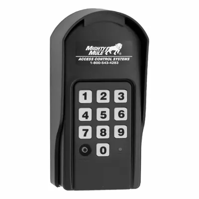 MIGHTY MULE Digital Keypad: For Use With Gate Operators, Black, Keypad Receiver - Intercom & Access Control Keypads for Gate Operators