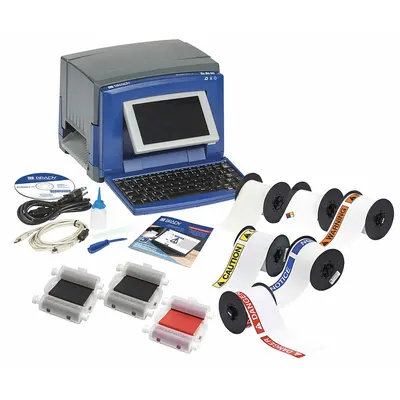 BRADY Desktop Printer: Safety, PC Connected/Standalone, Single Color, Thermal Transfer - Standalone Desktop Printers