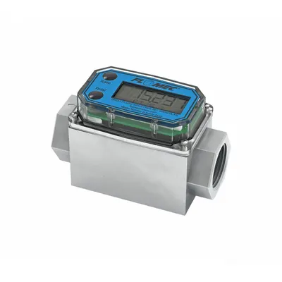 GPI Electronic Flowmeter: Commercial Grade Meter, Turbine, 1 in FNPT, 1 in Connection Size - Inline Turbine Totalizers for Fuels