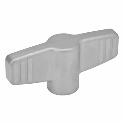 JW WINCO Wing Nuts; Wing Knobs: Wing, Stainless Steel, 1/4"-20 Thread - Corrosion-Resistant Wing Knobs with Threaded Hole