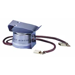 Defrost thermostat for refrigerators and freezers. Regulates defrost cycles by sensing temperature and controlling the defrost heater to prevent ice buildup. Suitable for commercial and industrial refrigeration systems.