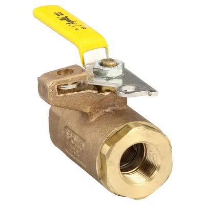 APOLLO Manual Two-Way Ball Valve: 3/4 in, Bronze, Straight, FNPT x FNPT - Bronze Ball Valves