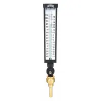 WINTERS Industrial Glass Thermometer: -40°F to 110°F /-40°C to 40°C, +/-1% Accuracy, 3.5 in Stem Lg (MPN TIM101LF.)