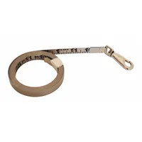 Steel blade refill for oil gauging tape reels, 25 ft length with SAE inch graduations. Single-sided gray blade with corrosion-resistant finish and swivel snap tip. Used for innage measurement of light or dark liquids in storage tanks